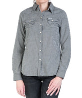 WRANGLER LS WESTERN SHIRT DAMSKA KOSZULA W KRATĘ OFF WHITE W5Z04M737 112130354